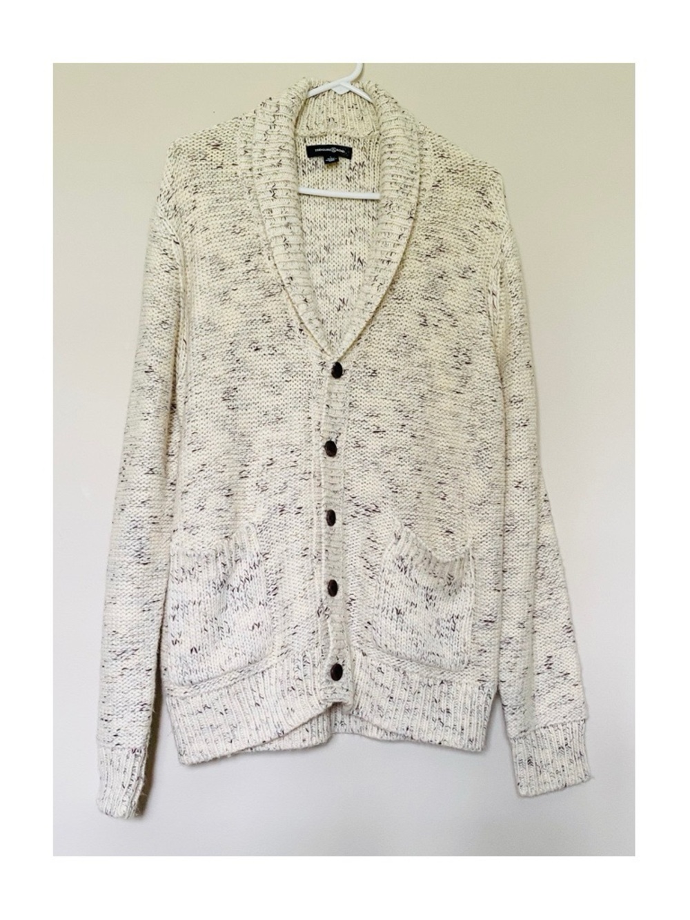 Treasure & Bond Marled Shawl Collar Sz L Cardigan Sweater.